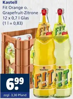Getränkewelt Kastell Fit Orange o. Grapefruit-Zitrone Angebot