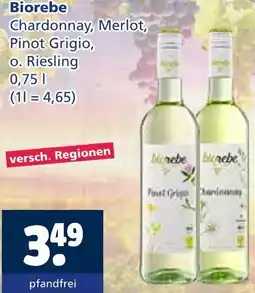Getränkewelt Biorebe Chardonnay, Merlot Angebot