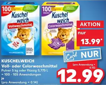 Kaufland KUSCHELWEICH Voll- oder Colorwaschmittel Angebot