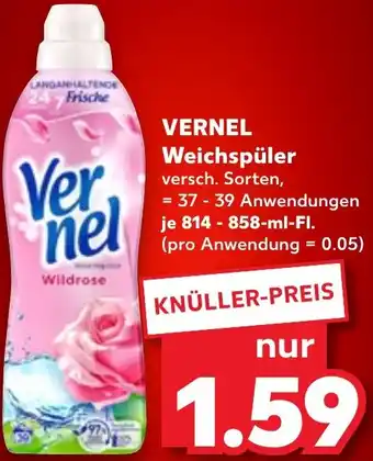 Kaufland VERNEL Weichspüler Angebot