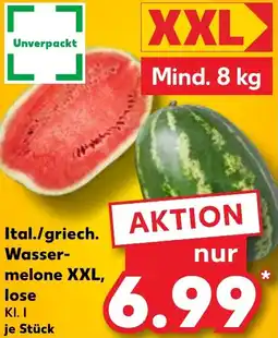 Kaufland Ital./griech. Wassermelone XXL, lose Angebot
