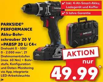 Kaufland PARKSIDE PERFORMANCE Akku-Bohrschrauber 20 V Angebot