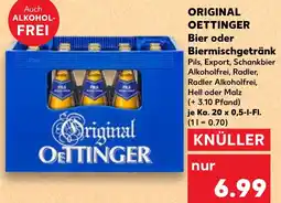 Kaufland ORIGINAL OETTINGER Bier oder Biermischgetränk Angebot