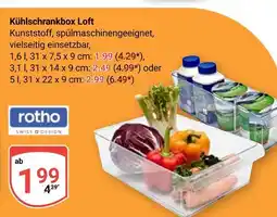 Globus Rotho kühlschrankbox loft 1,6 l Angebot