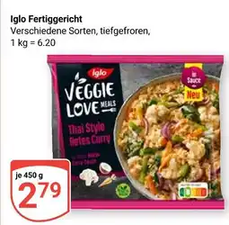 Globus Iglo veggie love meals thai style rotes curry Angebot