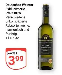 Globus Deutsches weintor exklusivserie pfalz dqw grauer burgunder Angebot