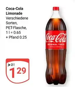 Globus Coca-cola coca-cola limonade Angebot