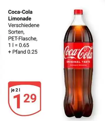 Globus Coca-cola coca-cola limonade Angebot