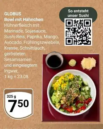 Globus Globus bowl mit hähnchen Angebot