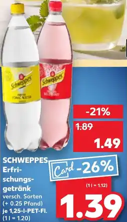 Kaufland SCHWEPPES Erfrischungsgetränk Angebot