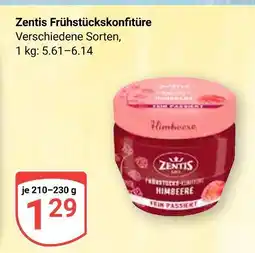 Globus Zentis frühstückskonfitüre himbeere Angebot