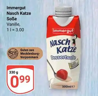 Globus Immergut nasch katze soße vanille Angebot