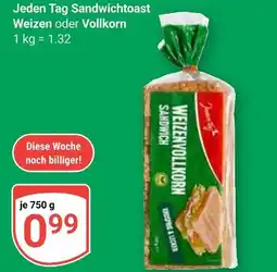 Globus Jeden tag sandwichtoast weizen Angebot