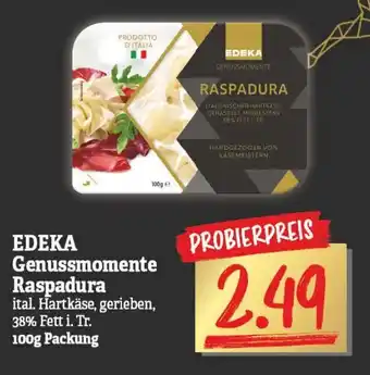 NP Discount Edeka Genussmomente Raspadura 100g Angebot