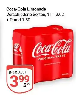 Globus Coca-cola coca-cola limonade Angebot