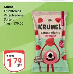 Globus Krümel fruchtchips erdbeeren Angebot