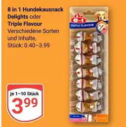 Globus 8 in 1 hundekaussnack delights Angebot