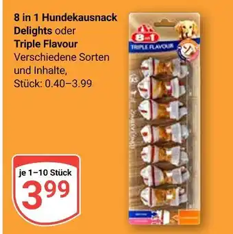 Globus 8 in 1 hundekaussnack delights Angebot