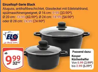 Globus Elo einzeltopf-serie black ø 16 cm Angebot