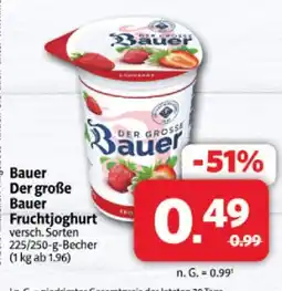 Markant Bauer der große bauer fruchtjoghurt Angebot