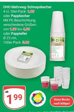 Globus Oho mehrweg-schnapsbecher Angebot