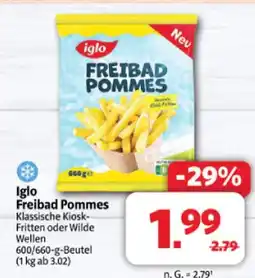 Markant Iglo freibad pommes klassische kiosk-fritten Angebot
