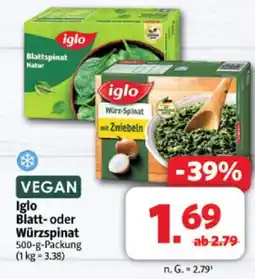 Markant Iglo blattspinat Angebot