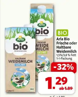 Markant Arla bio haltbare weidemilch Angebot