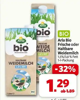 Markant Arla bio haltbare weidemilch Angebot