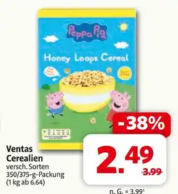 Markant Peppa pig honey loops cereal Angebot