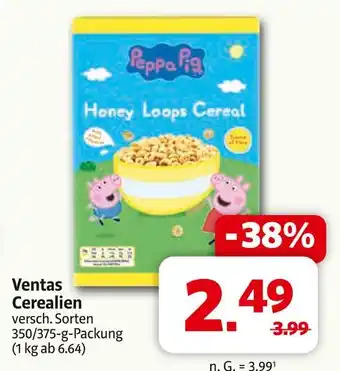 Markant Peppa pig honey loops cereal Angebot