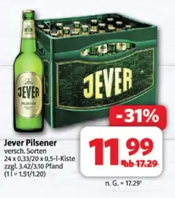 Markant Jever pilsener Angebot