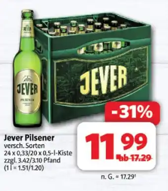 Markant Jever pilsener Angebot