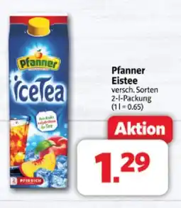 Markant Pfanner eistee Angebot