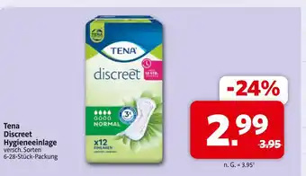 Markant Tena discreet hygieneeinlage Angebot