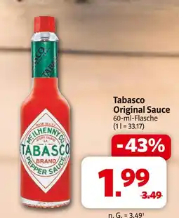 Markant Tabasco original sauce Angebot