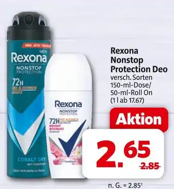 Markant Rexona nonstop protection deo cobalt dry Angebot