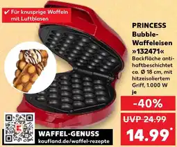 Kaufland PRINCESS Bubble Waffeleisen 132471 Angebot