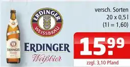 Getränke Oase Erdinger weißbier Angebot