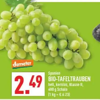 Marktkauf Demeter bio-tafeltrauben Angebot