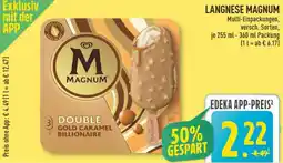 Marktkauf Langnese magnum double gold caramel billionaire Angebot