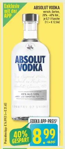 Marktkauf Absolut absolut vodka Angebot