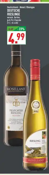 Marktkauf Moselland deutsche rieslinge Angebot