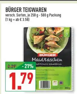 Marktkauf Bürger maultaschen Angebot