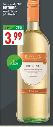 Marktkauf Rietburg riesling diedesfelder pfaffengrund trocken Angebot