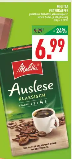 Marktkauf Melitta filterkaffee Angebot