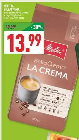 Marktkauf Melitta bellacrema ganze bohnen Angebot