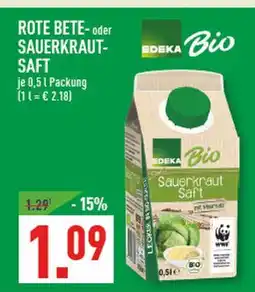 Marktkauf Edeka bio rote bete-saft Angebot