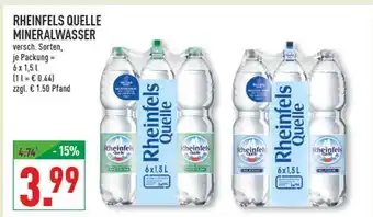 Marktkauf Rheinfels quelle mineralwasser medium Angebot