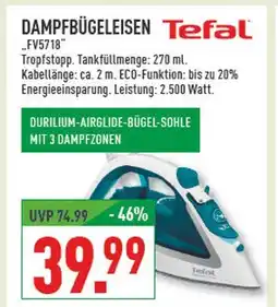 Marktkauf Tefal dampfbügeleisen fv5718 Angebot